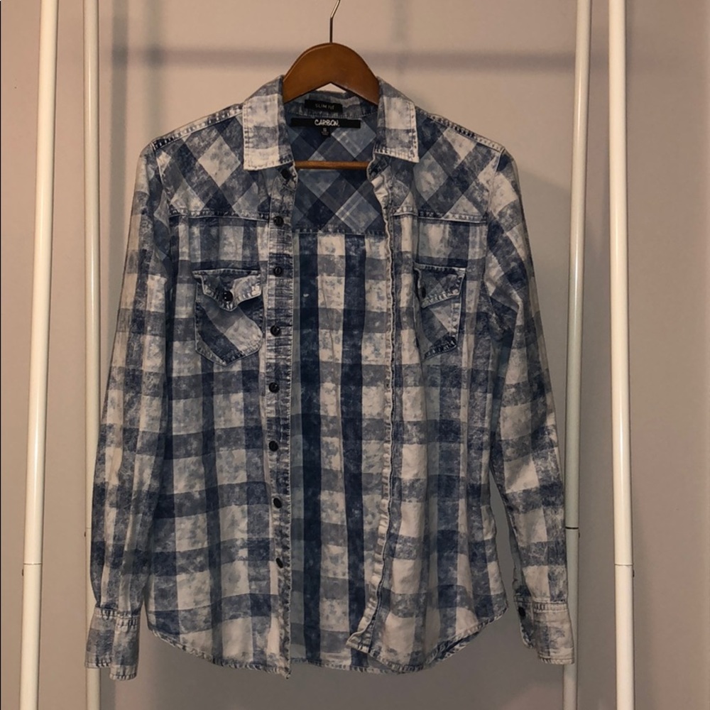 CARBON Acid Wash Button-Up